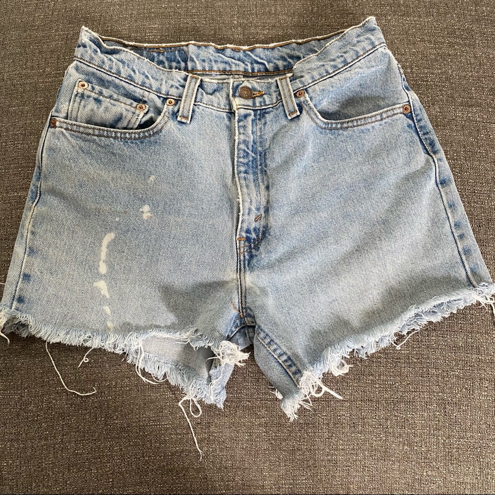 Levi's Light Blue Denim Jean Shorts